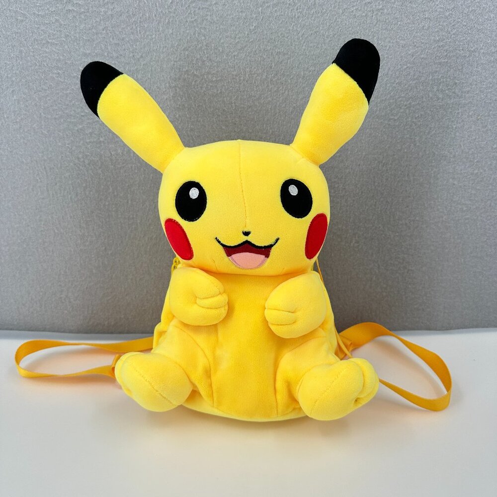 Pokemon Pikachu Plush Backpack Shoulder Bag & Backpack For Kids 24" Straps